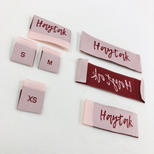 <span class=keywords><strong>2025</strong></span> Sang Trọng Tùy Chỉnh Quần Áo Vải Cổ Thẻ Dệt Thương Hiệu Nhãn Cho Thời Trang Thẳng Cắt May Mặc Thẻ - Product Image 3