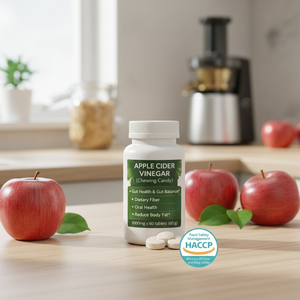 เม็ดเคี้ยวมิทอสเฟล็กซ์สำหรับผู้ใหญ่ น้ำส้มสายชูหมักแอปเปิ้ล ผสมโปรไบโอติกส์เพื่อสุขภาพลำไส้และการควบคุมน้ำหนัก รับผลิตแบบ OEM/ODM สำหรับส่งออก - Product Image 3