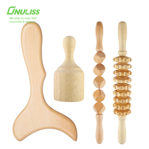<strong>Cellulite</strong> Wooden Massage <strong>Roller</strong> for Abdomen Scalp Wood Massage Lymphatic Kit - Product Image 4