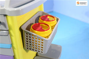 Med Instrument Trolley Chirurgische Dressing Trolley Noodkarren Voor Behandeling - Product Image 5