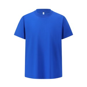 T-shirt vintage à logo imprimé tendance, variante tissée en mélange coton-polyester, coupe ample confortable, qualité supérieure, unisexe, couleur unie - Product Image 1