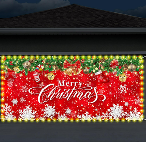 Poliéster <span class=keywords><strong>Merry</strong></span> <span class=keywords><strong>Grinchmas</strong></span> Banner colgante grande telón de fondo para puerta de garaje decoraciones navideñas - Product Image 5