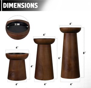 Bougeoirs Bougeoirs <span class=keywords><strong>en</strong></span> <span class=keywords><strong>bois</strong></span> Bougeoirs <span class=keywords><strong>en</strong></span> <span class=keywords><strong>bois</strong></span> pour salon, table pour mariage, noël, fête, maison - Product Image 2