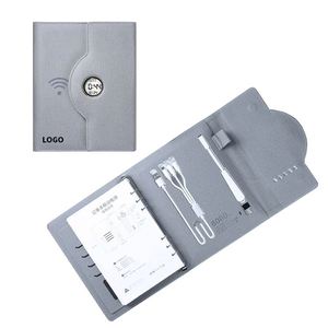 <b>Multifunctional</b> Power Bank Notebook Gift Set Mobile Wireless Charging Powerbank for Business - Product Image 2