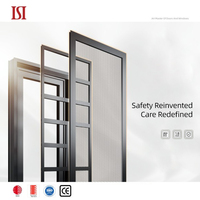 Ventana Abatible Horizontal de Aluminio de Lujo, Silenciosa, Moderna, con Aislamiento Térmico y Acústico, para Hoteles, de Marca de Primera Calidad