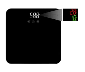 Cuny Haushalt Skala LED-Anzeige 3 Farben Anzeige digitales Körpergewicht Badezimmer Skala