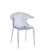 Chaise de salle à manger créative nordique avec dossier en acrylique transparent, moderne, pour usage domestique, mariages, salons, Suntop
