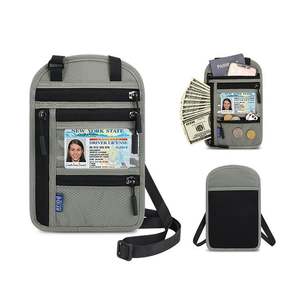 Porta Pasaportes con Bloqueo RFID Personalizado, Bolsa para Dinero y Tarjetas de Viaje, Bolsa Protectora para Documentos con Correa para el Cuello - Product Image 6