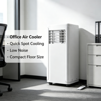 Climatiseur portable vertical sur pied, à succès, avec accessoires complets, pour un refroidissement quotidien