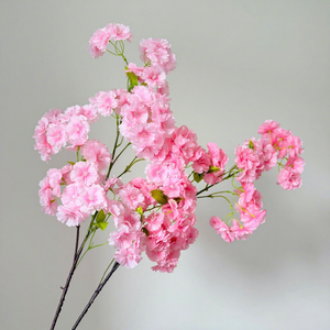 Fleurs de cerisier artificielles en plastique colorées haute simulation pour décorations suspendues de plafond de mariage, extérieur, vacances, hôtel - Product Image 4