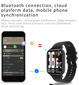 Relojes Inteligentes Económicos con Correa Deportiva, Medición de Temperatura, Monitoreo de Salud, Mejores que las Bandas M6 y M7 - Product Image 6