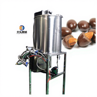 Pulvérisateur rotatif automatique de 50 litres pour l'industrie alimentaire, petite machine de pulvérisation électrique pour chocolat liquide couleur cacao