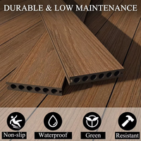Dalles de terrasse en WPC modernes pour l'extérieur, revêtement de sol en WPC à faire soi-même, durable, imperméable, planches en WPC pour terrasse extérieure