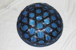 Panier de rangement tissé bleu léger et durable pour organiser des collations, des articles de toilette du Vietnam - Product Image 3