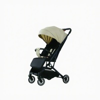 Poussette bébé pliable légère avec cadre en acier inoxydable, capacité de 20 kg, facile à manœuvrer et à transporter