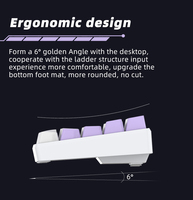 Clavier mécanique sans fil, filaire, tri-mode, rétroéclairé RGB, à touches remplaçables à chaud, étanche, avec support de poignet, design ergonomique pour le gaming
