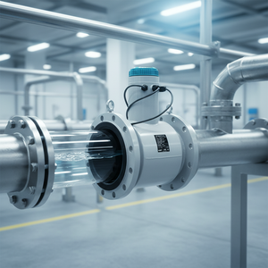 <span class=keywords><strong>D</strong></span>ébitmètre numérique à section variable pour canaux ouverts et eaux usées, raccord à bride - Product Image 2