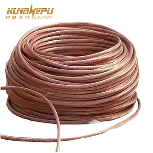 KUNB Langlebiger Erdungsstab aus Reinem Kupfer/Kupferplattiertem Stahl für Blitzschutz, Dauerhafte Korrosionsbeständigkeit - Product Image 1