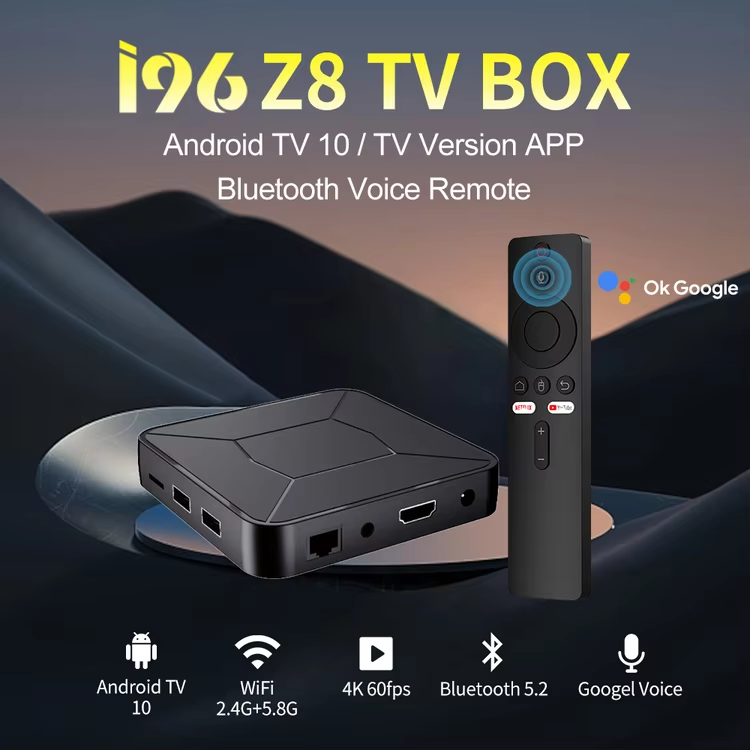 Tv Box Factory I96 Z8 Android TV 10.0 - 4K UHD Certificado