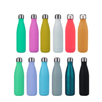 Cadeau promotionnel réutilisable argent noir Orange 750ml 500ml acier inoxydable isolé sous vide écologique 12-24 heures sport thermique