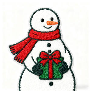 Noël dessin animé neige homme Milu cerf mode Chenille patchs fer sur coloré broderie sergé <span class=keywords><strong>Patch</strong></span> Applique pour vêtements - Product Image 2