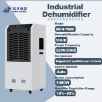 Déshumidificateur industriel WETWELLS HOT SALES 90L/J, électrique 220V, nouveau modèle pour maison et sous-sol, MCH-790B, affichage numérique, 55dB, 120-160 basse consommation