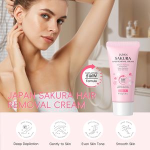 LAIKOU Japon Sakura Crème Dépilatoire Profonde Épilation 5 Min Formule Réduire la Mélanine Lotion Épilateur Naturel des Aisselles des Plantes - Product Image 3