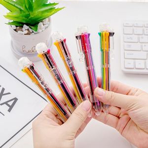 Stylo bille personnalisé en plastique ABS transparent, 8 couleurs, avec logo imprimé, idéal pour la papeterie étudiante (vente en gros) - Product Image 2