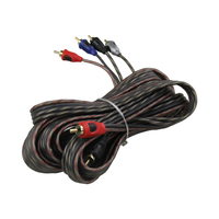 5m Câbles Audio Rca de haute qualité 2-4RCA Prise stéréo auxiliaire Câble de cordon de haut-parleur Audio Aux