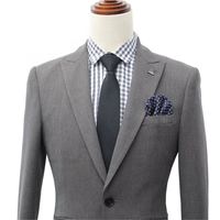 Setelan Pria 2 Potong Model Slim Fit Baru dengan Satu Kancing dan Kerah Runcing