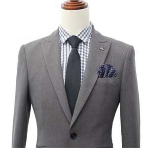 Nuevo Traje de Hombre de Dos Piezas, Extra Delgado, Corte Entallado, con un Botón y Solapa en Pico - Product Image 2