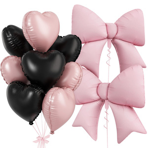 La decorazione per festa di <span class=keywords><strong>compleanno</strong></span> con palloncino a forma di fiocco colorato opaco a forma di fiocco offre un nuovo stile con fiocco per festa nuziale <span class=keywords><strong>palloncini</strong></span> di elio - Product Image 3