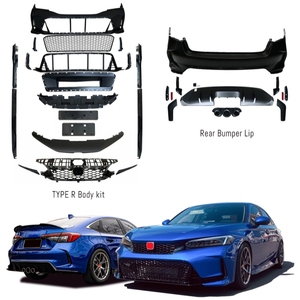 Pieza Exterior para Auto Tipo R para Civic 11ª Generación 2021 <span class=keywords><strong>2022</strong></span> 2023 2024 2025, Kit de Carrocería Estilo Type R, Ensamblaje de Parachoques Delantero y Trasero, Rejilla - Product Image 1