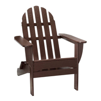 Chaises Adirondack pliantes pour l'extérieur, en polybois recyclé écologique, pour patio et jardin