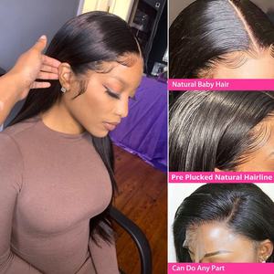 Perruques en cheveux humains Ms-Beauty Hd Full Lace, Perruques en cheveux humains Lace Front, Perruque Lace Front en cheveux humains vierges brésiliens naturels - Product Image 3