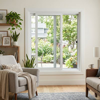 Fenêtre coulissante en vinyle économique et écoénergétique LEDOW P80 avec cadre durable pour la construction de maisons neuves