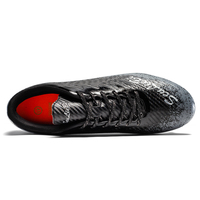 Greatshoes - Chaussures de football à prix avantageux, chaussures de football noires pour garçons, 1 paire, chaussures de football pour terrain synthétique pour hommes