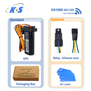 실시간 추적 및 원격 모니터링 기능을 갖춘 자동차 용 GPS 추적기 IP67 방수 전원 차단 경고 - Product Image 4