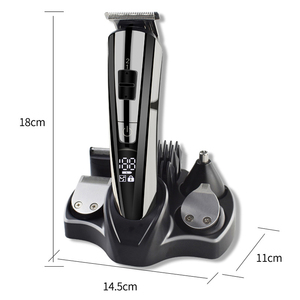 Eléctrica 5 en 1 hombres <span class=keywords><strong>Kit</strong></span> de aseo con Trimmer profesional sin cortar el pelo para <span class=keywords><strong>Barba</strong></span> cabeza cuerpo Y la cara - Product Image 2