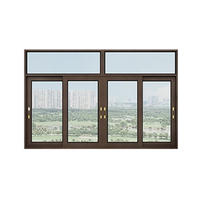 Ventana Corredera Moderna de Aluminio para Autobús con Vidrio Templado, Diseño de Rotura Térmica, Aislamiento Térmico