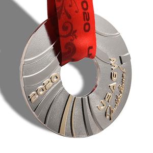 Crea tu Propia Medalla de Recuerdo Redonda de Metal Plateado Hueco con Logotipo Personalizado, Colección de Aleación de Zinc - Product Image 6