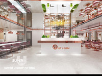 Design d'intérieur de magasin de détail personnalisé et tendance, présentoir de sol rose pour salon de manucure, design de salon de coiffure, décoration pour salon de beauté