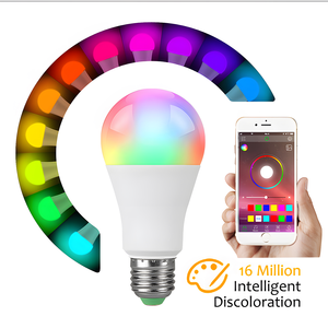 مصباح LED بقوة 7 واط مع تحكم عبر تطبيق BLE، مصباح A19 شعبي قابل للتعتيم، يتزامن مع الموسيقى ويغير الألوان - Product Image 3