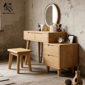 Meuble de chambre à coucher en bois éclairé, commode à tiroirs, nouvelle mode, personnalisable, en stock, livraison directe, le moins cher pour usine de meubles - Product Image 4