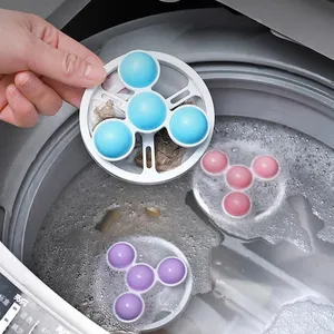 Çamaşır makinesi saç filtresi yüzen Pet kürk Lint epilasyon Catcher kullanımlık örgü kirli toplama kılıfı temizleme topları temiz
