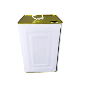 Boîte à huile de cuisson 20l boîte à huile en métal avec bec en plastique