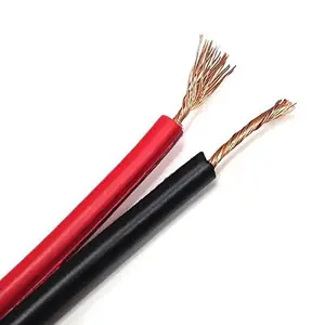 Câble électrique 16awg fait en cuivre pur, 100m par bobine, fil électrique pour haut-parleur Hi-Fi, couleur rouge ou noir