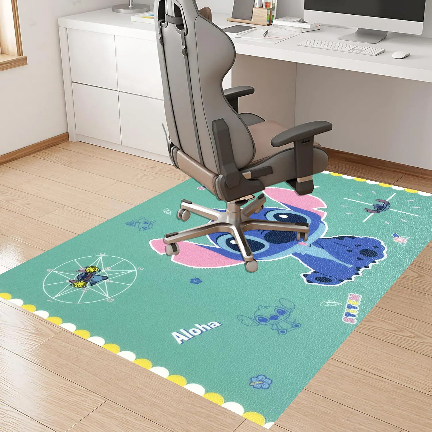anti-slip PVC Gaming Chair Floor Mat office Computer Desk Fatigue protection Custom Design Chair Floor Mat for carpet
