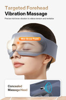 Masque oculaire chauffant et vibrant avec contrôle de la minuterie pour l'aide au sommeil et la blocade de la lumière