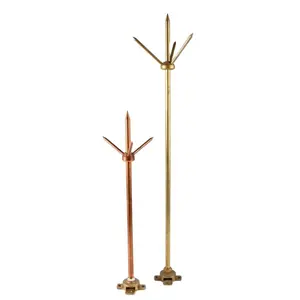 Best Lightning Protection System Manufacturer Copper Lightning Rod 33kv Lightening Arrestor